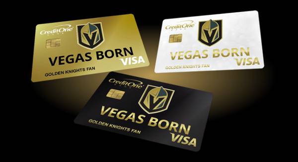 Credit One Bank & Vegas Golden Knights Cards