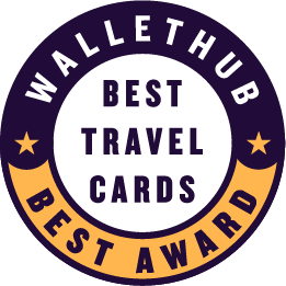 WalletHub Best Travel & Dining Credit Card Award Logo
